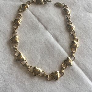 $8 ea or 3/$15 Goldtone Heart Link Bracelet